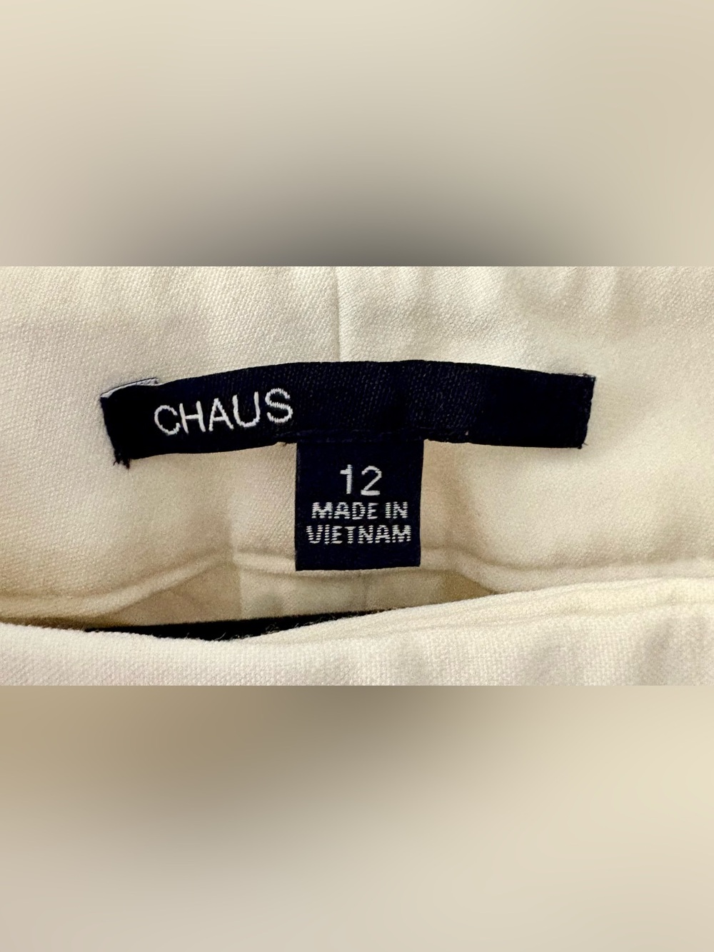 Chaus Ivory Tailored Wide Leg Dress Pants size 12 - Picture 3 of 3
